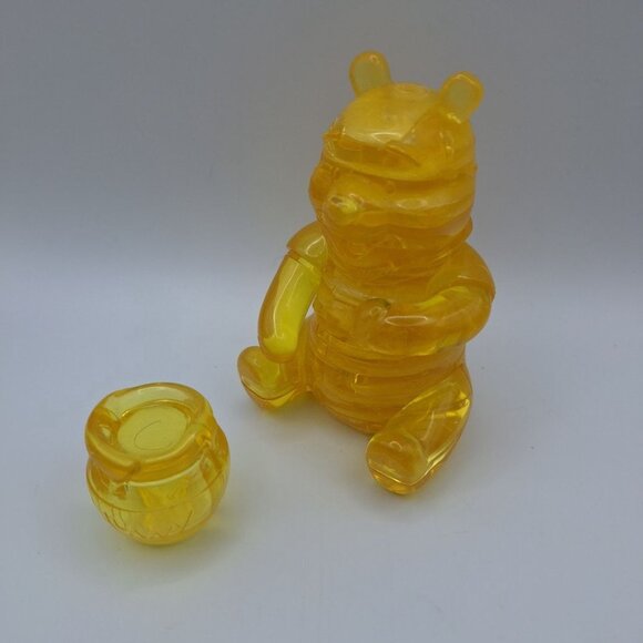 Disney Winnie Pooh Crystal Puzzle 3D Yellow Hunny Stacking 4 Inch No Box Honey - Picture 11 of 11